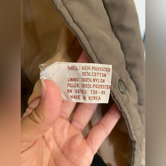 Vintage Oakton Limited Brown Snap Button Best Size M Outdoor Military - Picture 6 of 7